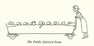 The Public Spirited Pram by William Heath Robinson