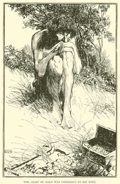 The sight of gold was poisonous to his eyes by William Heath Robinson