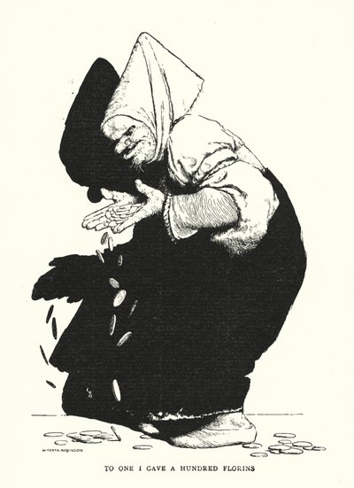 To one I gave a hundred florins by William Heath Robinson