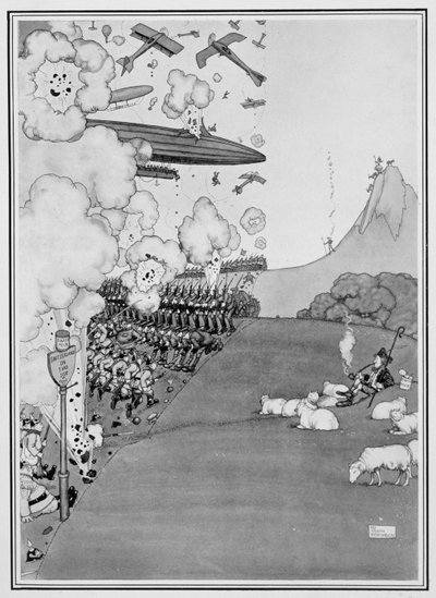 View of the War from Switzerland, from 