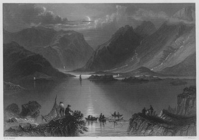 Head of the Killeries, Connemara (engraving) by William Henry (after) Bartlett
