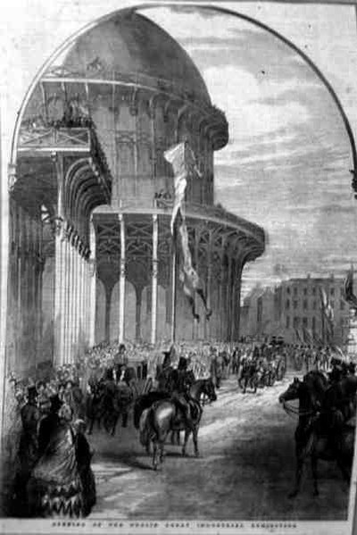 Opening of the Great Industrial Exhibition of 1853 in Dublin, from 
