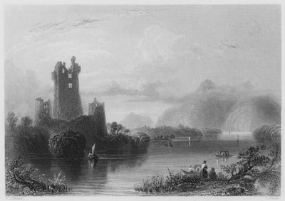 Ross Castle, Killarney by William Henry (after) Bartlett