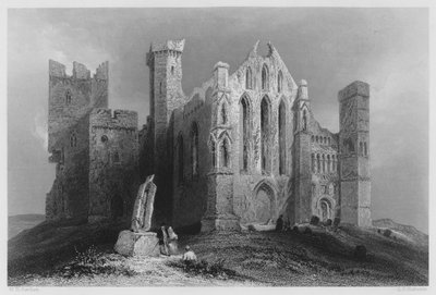 Ruins at Cashel, from the South by William Henry (after) Bartlett