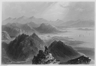 Scene from Sugar Loaf Mountain, Bantry Bay by William Henry (after) Bartlett