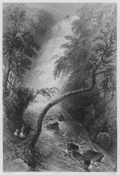 Torc Cascade by William Henry (after) Bartlett