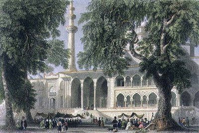 Yeni Djami, or Mosque of the Sultana Valide, Istanbul, engraved by J.C. Varrall by William Henry (after) Bartlett