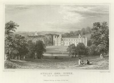 Audley End, Essex, the Seat of Lord Braybrooke by William Henry Bartlett