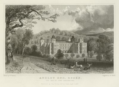 Audley End, Essex, the Seat of Lord Braybrooke by William Henry Bartlett