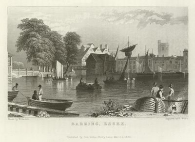 Barking, Essex by William Henry Bartlett