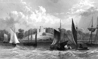 Belmont Castle, near Grays Thurrock, Essex, engraved by Henry Wallis by William Henry Bartlett