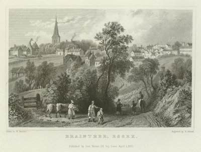 Braintree, Essex by William Henry Bartlett