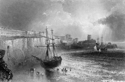 Broadstairs, Kent, Engraved by Robert Brandard by William Henry Bartlett