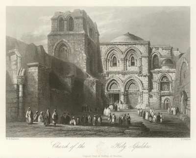 Church of the Holy Sepulchre, Jerusalem by William Henry Bartlett