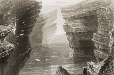 Cove in Mal Bay, County Clare, Ireland, from 