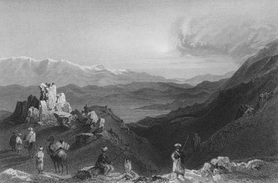 Djebel Sheich and Mount Hermon, from the top of Lebanon by William Henry Bartlett