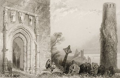 Doorway to a Temple, Clonmacnois, County Offaly, Ireland, from 