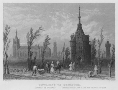 Entrance to Moulines by William Henry Bartlett