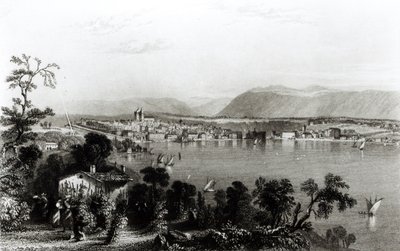 Geneva from Coligny by William Henry Bartlett
