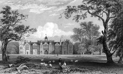 Gosfield Hall, Essex, engraved by Robert Sands by William Henry Bartlett