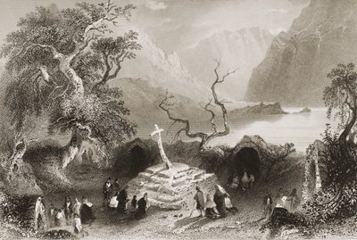 Gougane Barra, County Cork, Ireland by William Henry Bartlett