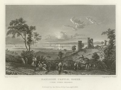 Hadleigh Castle, Essex, looking towards Sheerness by William Henry Bartlett