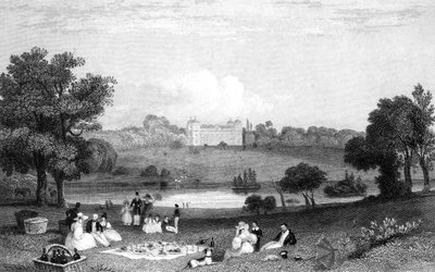 Hallingbury Place, Essex, engraved by Henry Wallis by William Henry Bartlett