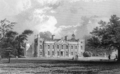Hill Hall, near Epping, Essex, engraved by Samuel Lacey, 1831 by William Henry Bartlett