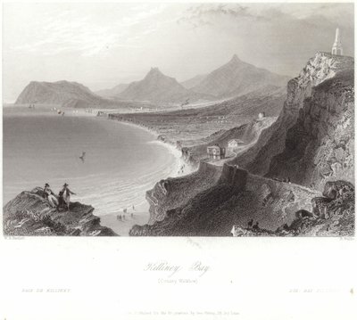 Killiney Bay in County Wicklow by William Henry Bartlett