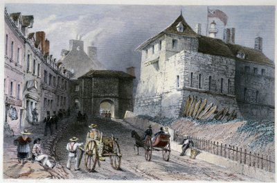 The Priscott Gate in Quebec City, Canada - in 