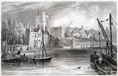 Maidstone from the Water, Kent, 1832 by William Henry Bartlett