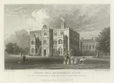 Marks Hall, Coggeshall, Essex, the Seat of Mrs Honeywood by William Henry Bartlett