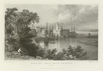 Mistley Quay, Near Harwich, Essex by William Henry Bartlett