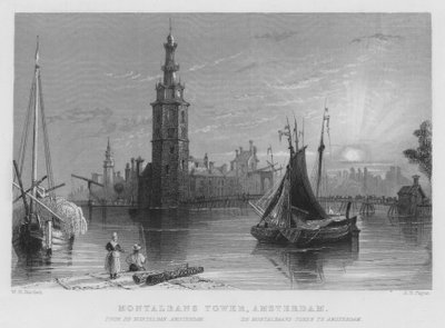 Montalbans Tower, Amsterdam by William Henry Bartlett