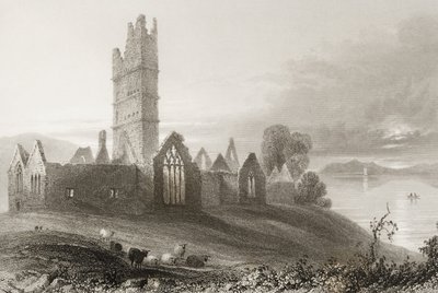 Moyne Abbey, County Mayo, Ireland, from 