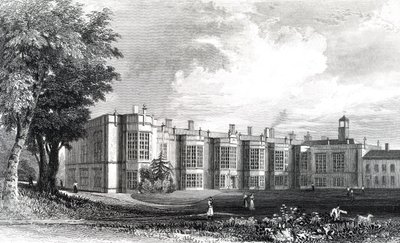 New Hall, near Chelmsford, Essex, engraved by William Watkins by William Henry Bartlett