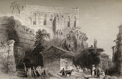 Palace of Belisarius, Turkey, Istanbul by William Henry Bartlett