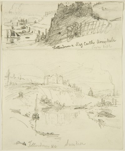 Pencil sketches of Totterdown and Arno