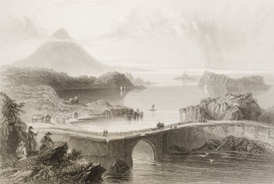 Pontoon Bridge at Lough Conn, County Mayo, Ireland, from 