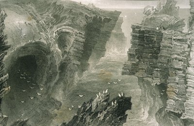 Puffin Hole at Kilkee, County Clare, Ireland (from 