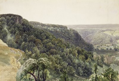 Rievaulx Abbey from the West by William Henry Bartlett