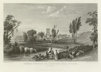 Roman Station at Chipping Hill, Witham, Essex by William Henry Bartlett