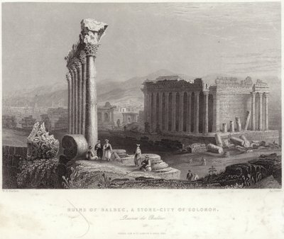 Ruins of Balbec by William Henry Bartlett