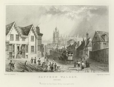 Saffron Walden, Essex by William Henry Bartlett