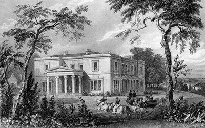 Stisted Hall, near Braintree, Essex, engraved by John Carr Armytage by William Henry Bartlett