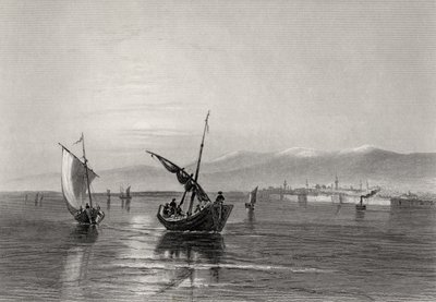 The Balkans, Bulgaria, from Near Widden, engraved by J. Godfrey by William Henry Bartlett