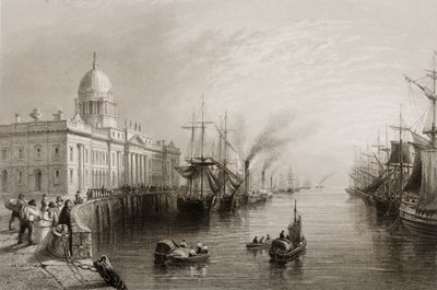The Custom House, Dublin, from 