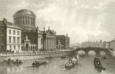 The Four Law Courts, Dublin by William Henry Bartlett