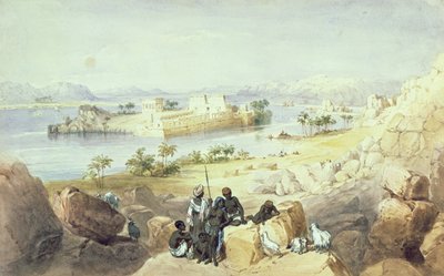 The Island of Philae, looking down the River Nile by William Henry Bartlett