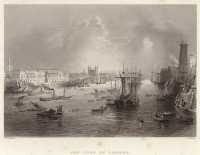 The Port of London by William Henry Bartlett